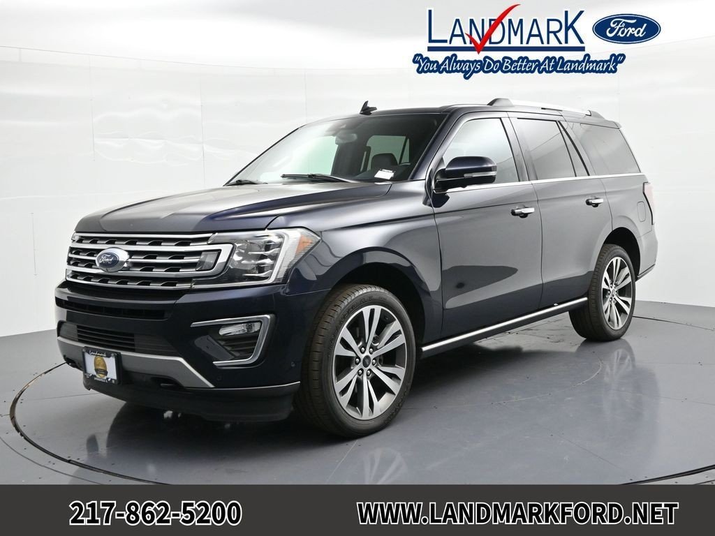 Used 2021 Blue Metallic Ford Limited 4x4 image 1