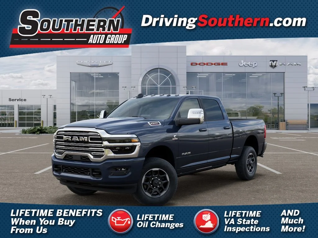 New 2026 Forged Blue Metallic Exterior Paint RAM Laramie image 1