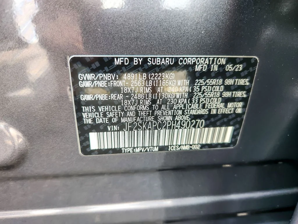 Used 2023 Gray Subaru Limited image 25