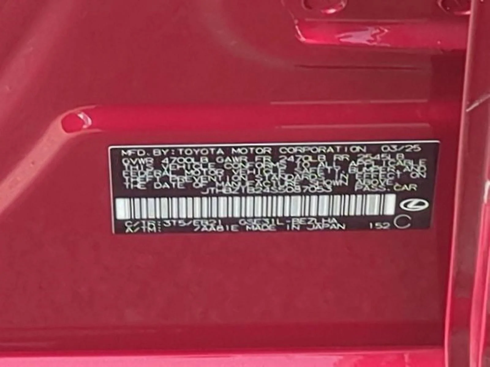 Certified Used 2025 Infrared Lexus IS 350 F SPORT Design image 25