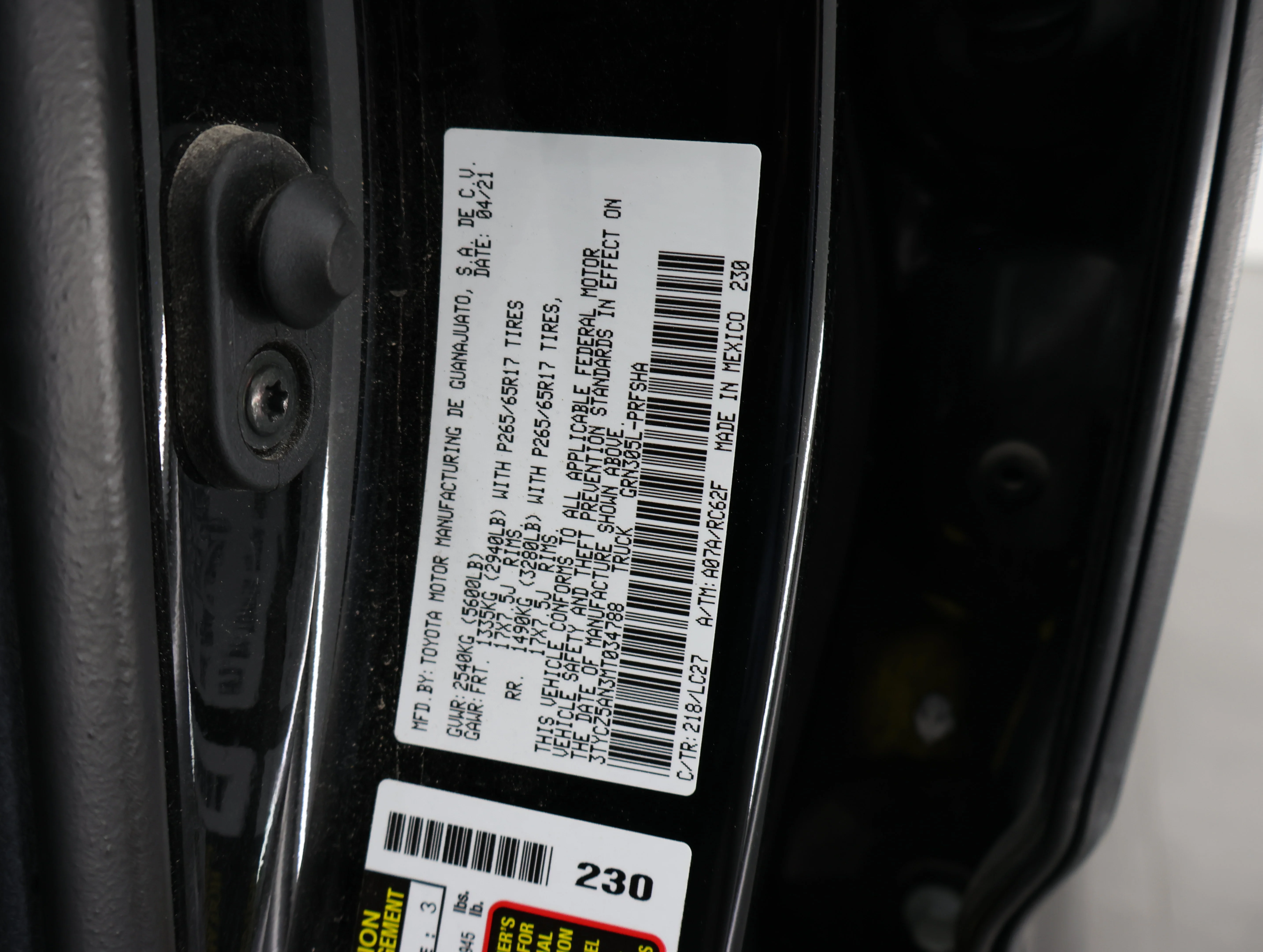 Used 2021 Midnight Black Metallic Toyota TRD Sport image 47