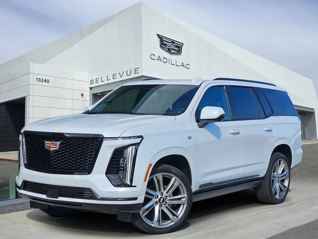 New 2026 Vibrant White Tricoat Cadillac Platinum Sport image 1