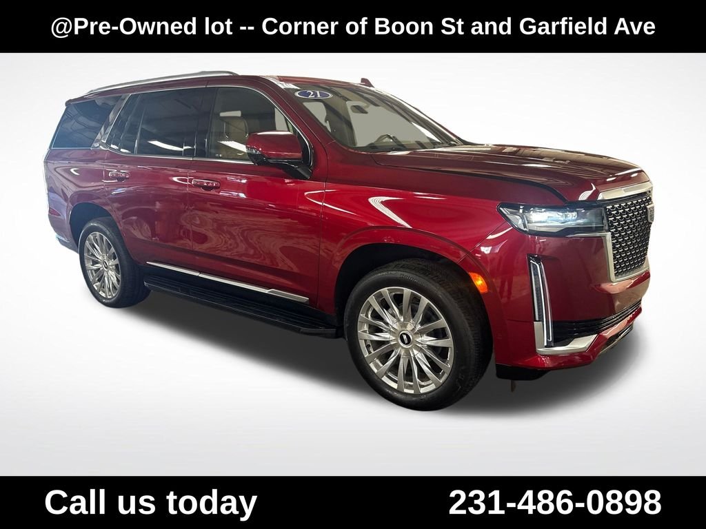 Used 2021 Red Cadillac Premium Luxury image 7
