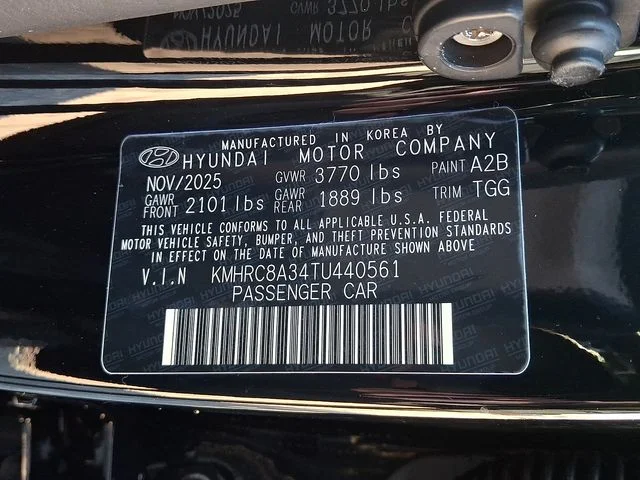 New 2026 Black Hyundai SEL image 20