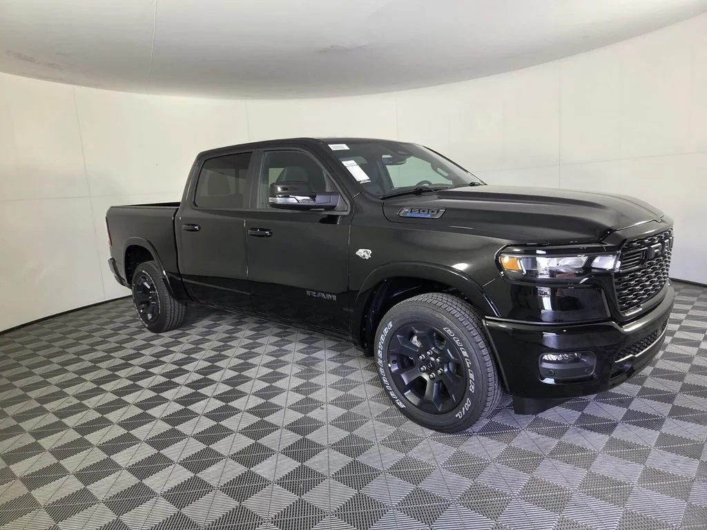 New 2026 Diamond Black Crystal Pearl-Coat Exterior Paint RAM Big Horn image 2