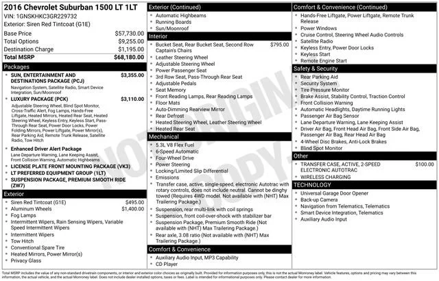 Used 2016 SIREN RED TINTCOAT Chevrolet LT image 5