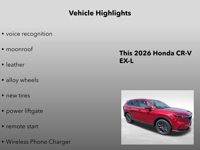 New 2026 Radiant Red Metallic Honda EX-L image 15