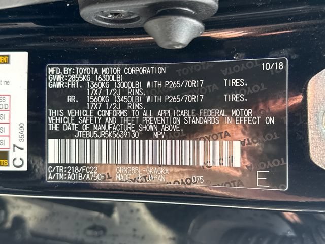 Used 2019 Midnight Black Metallic Toyota TRD Off-Road image 19