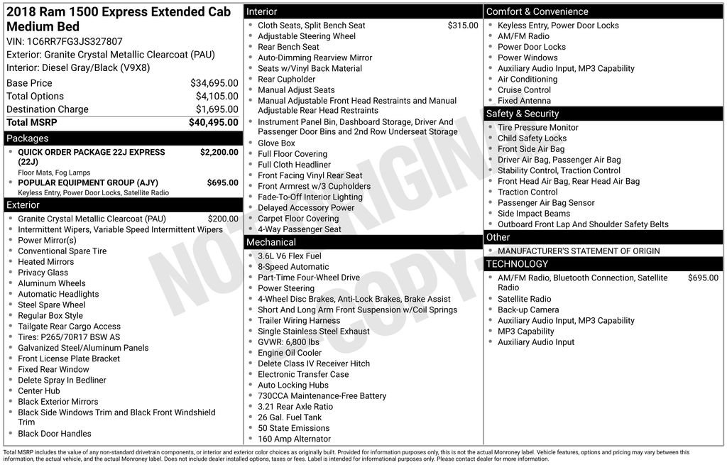 Used 2018 Gray Ram Express image 2