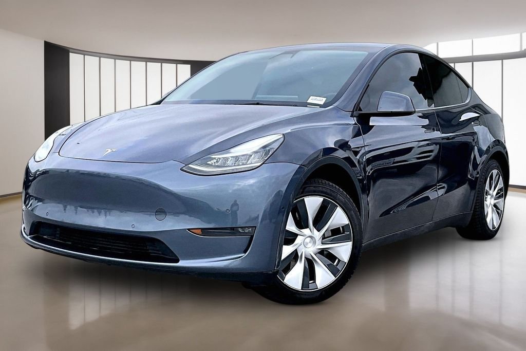 Used 2021 Gray Tesla Long Range image 1