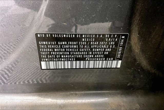 Used 2015 Gray Volkswagen TSI S 4-Door image 5
