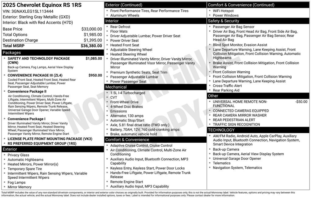 Used 2025 Gray Chevrolet RS image 38
