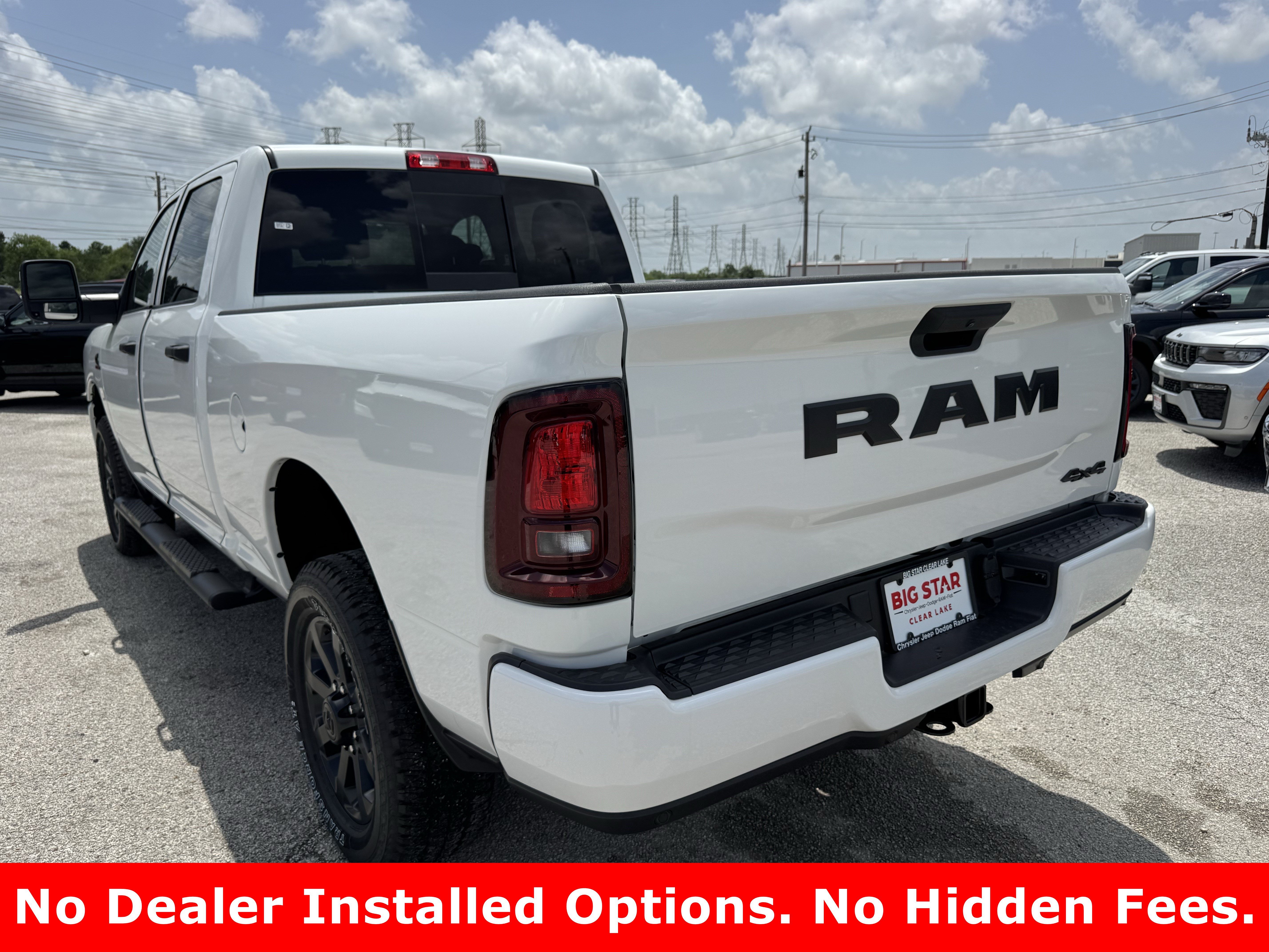 New 2026 Bright White Clearcoat RAM Black Express image 5