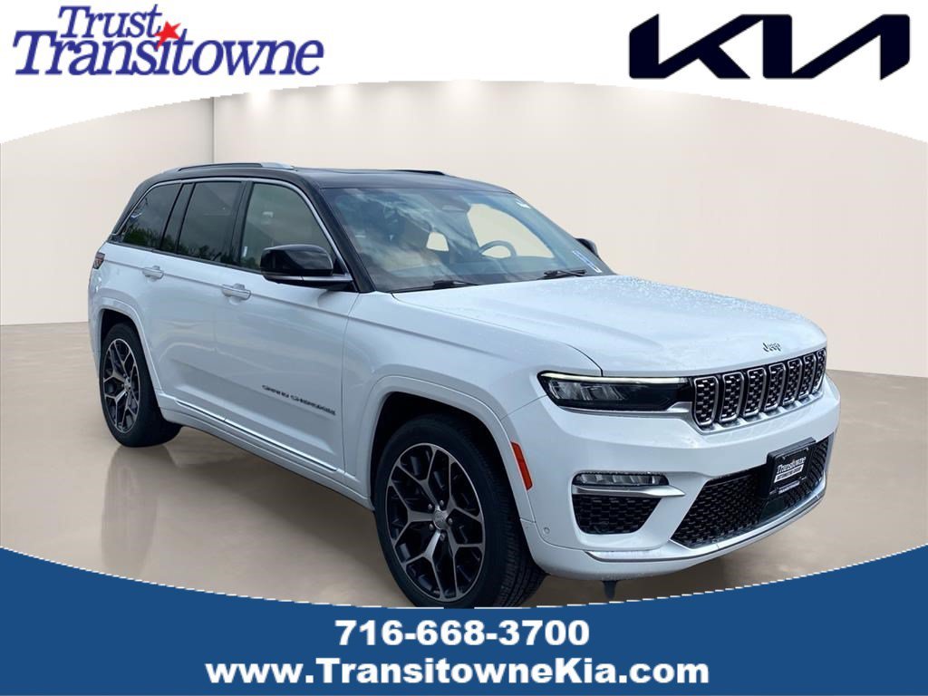 Used 2022 Bright White Clearcoat Jeep Summit Reserve image 1