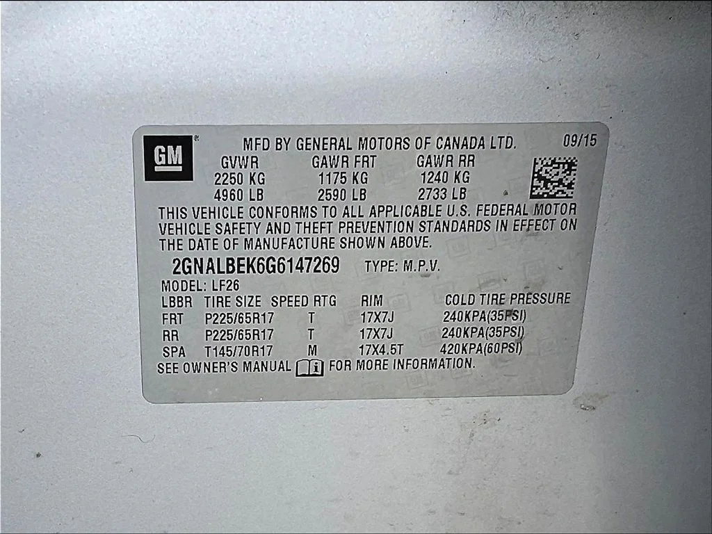 Used 2016 Silver Ice Metallic Chevrolet LS image 19
