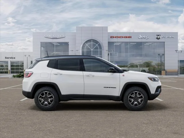 New 2026 Bright White Clear-Coat Exterior Paint Jeep Trailhawk image 47