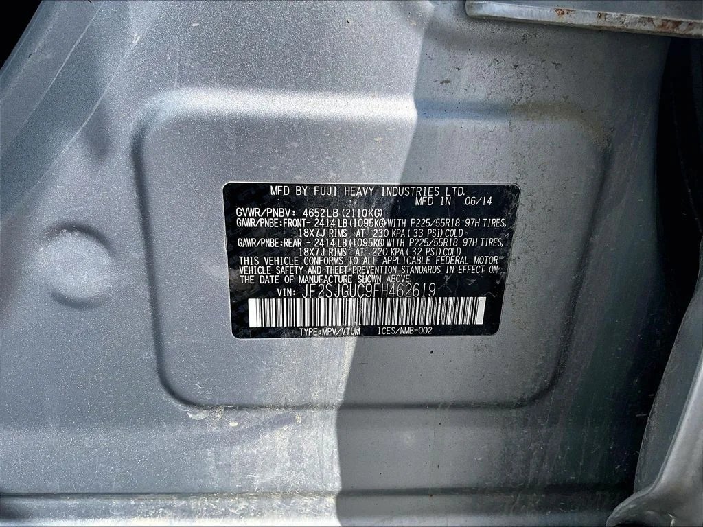 Used 2015 Silver Subaru 2.0XT Touring image 4
