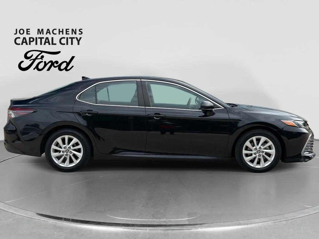 Used 2021 Midnight Black Metallic Toyota LE image 3