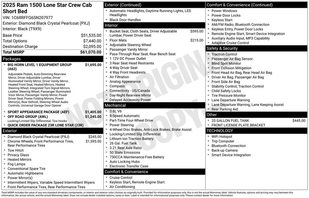 2025 RAM 1500 Big Horn/Lone Star - Photo 42