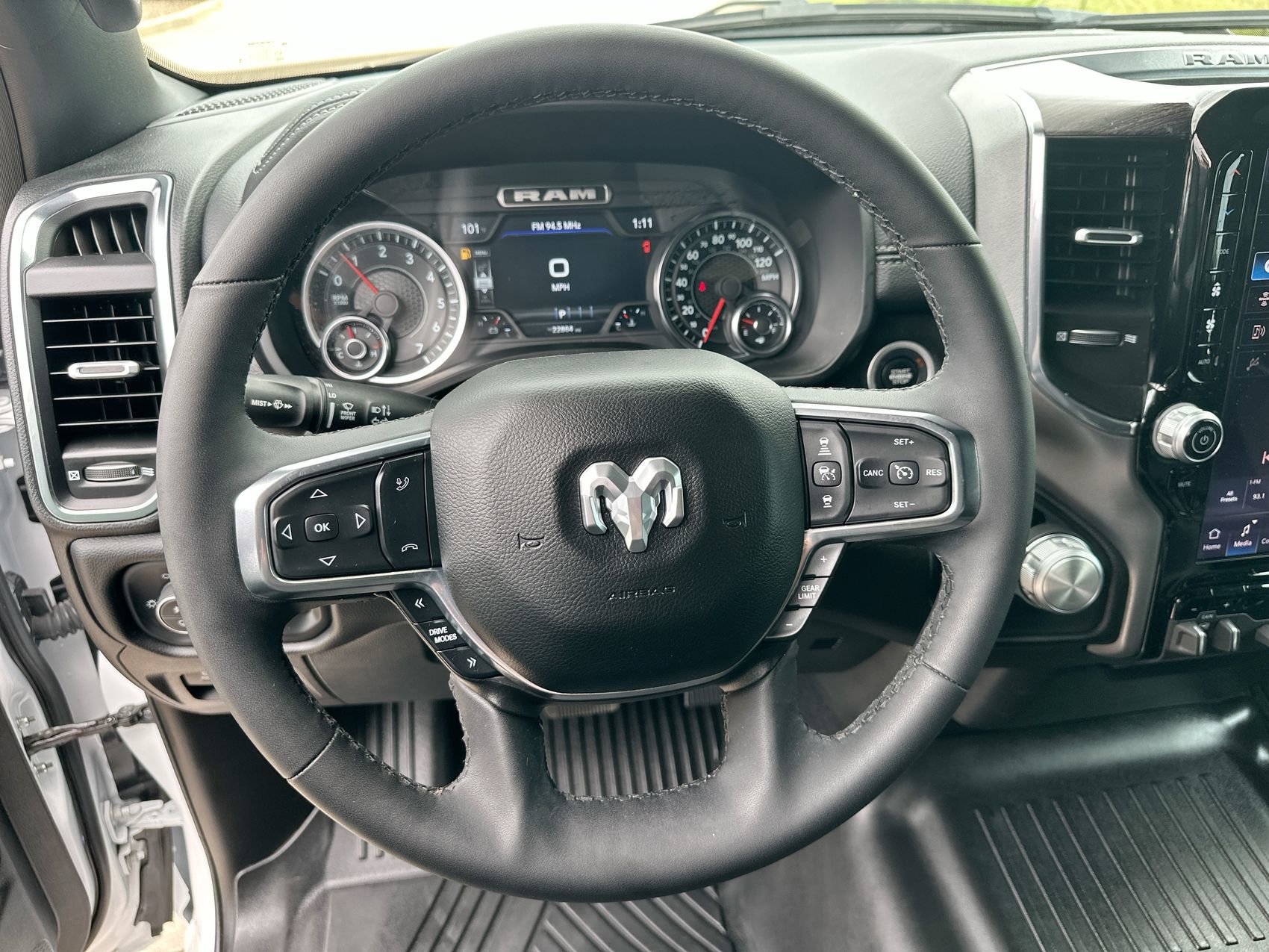 Used 2025 Bright White Clearcoat Ram Laramie image 14
