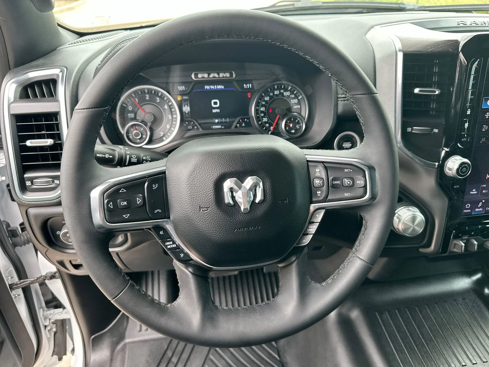 Used 2025 Bright White Clearcoat Ram Laramie image 14
