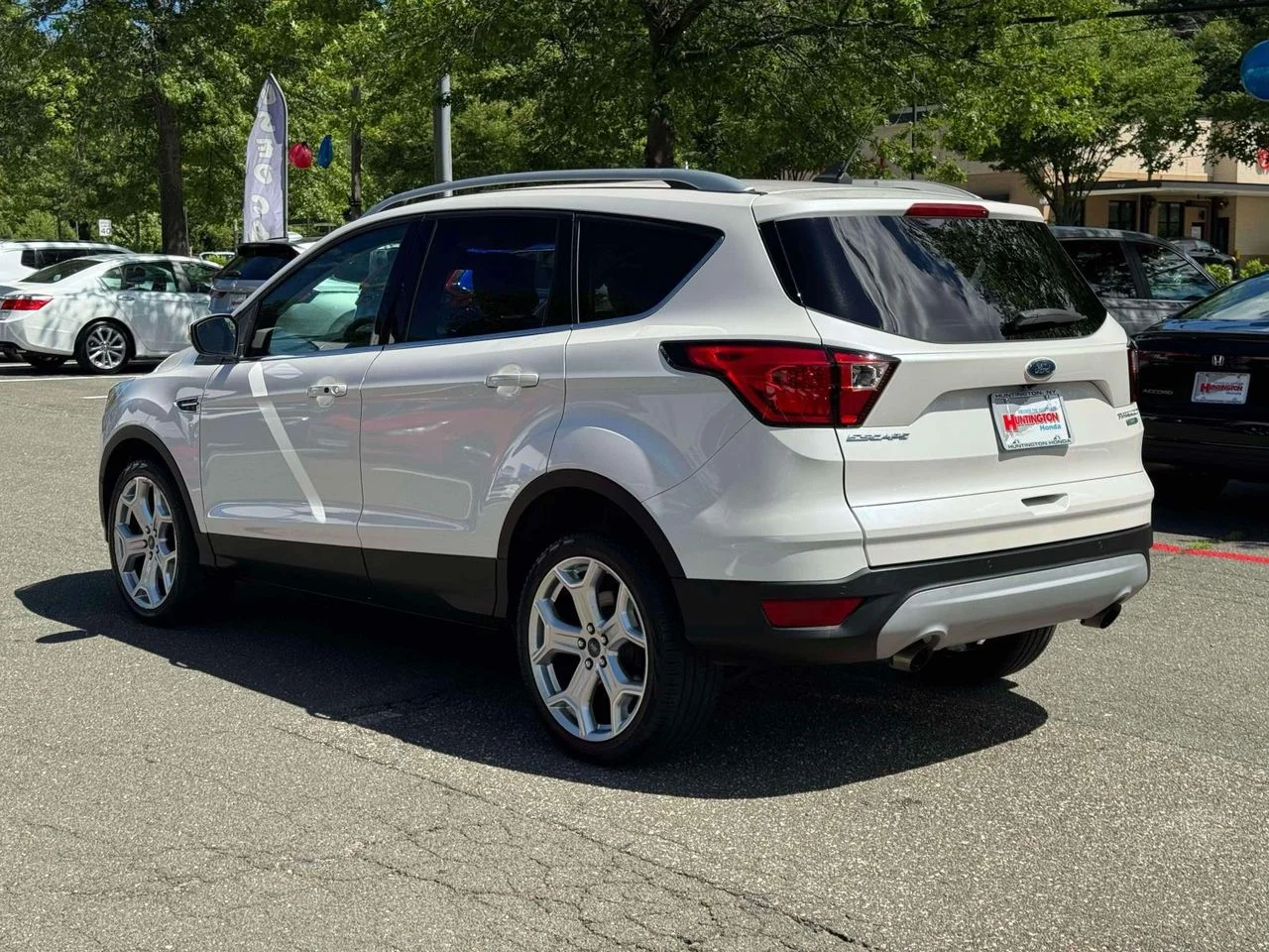 Used 2019 White Platinum Clearcoat Metallic Ford Titanium image 5