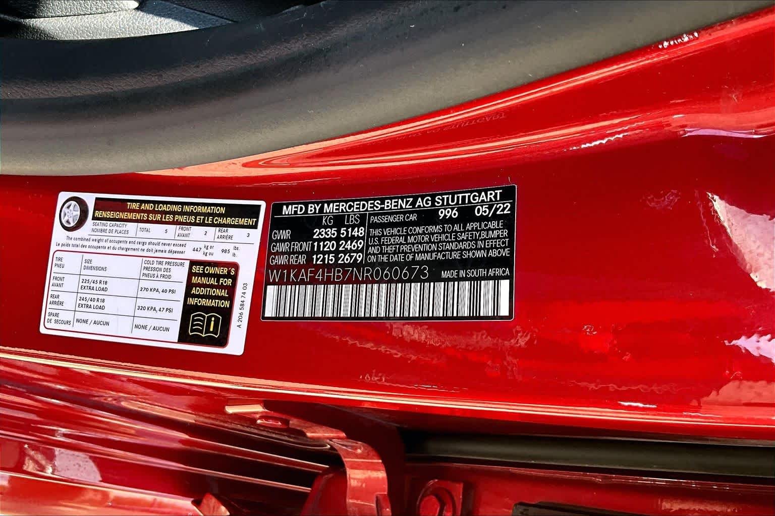 Used 2022 MANUFAKTUR Cardinal Red Metallic Mercedes-Benz C 300 image 36
