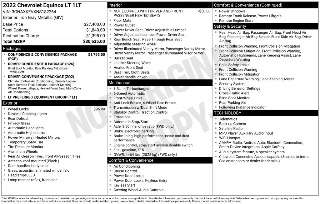 Certified Used 2022 Gray Chevrolet LT image 28