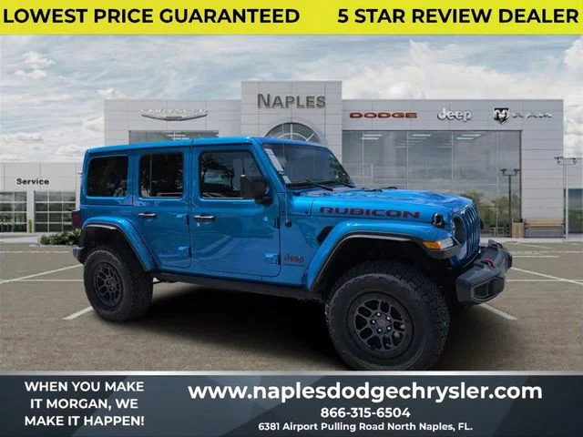 Used 2023 Blue Jeep Rubicon image 1
