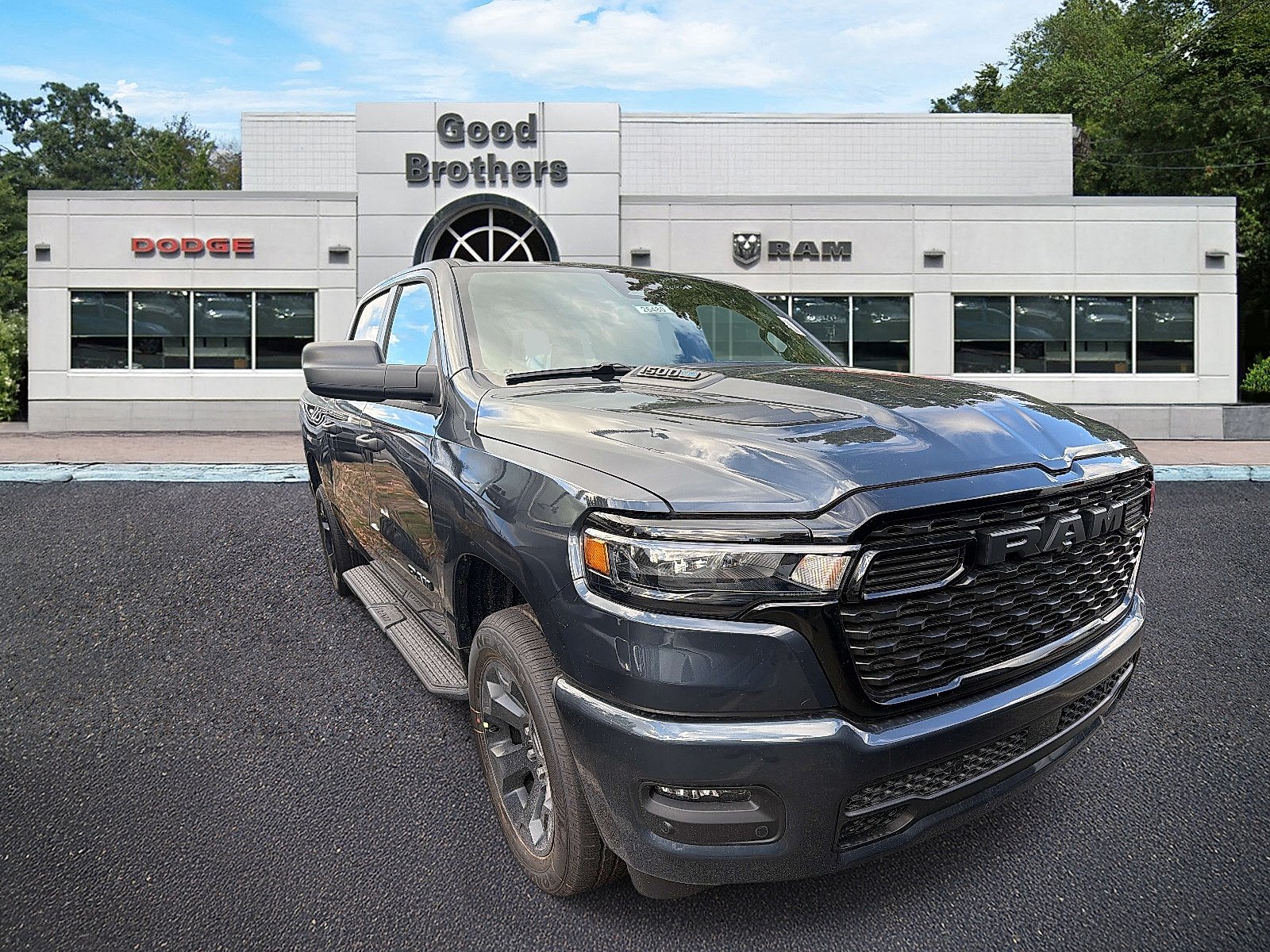New 2026 Forged Blue Metallic Exterior Paint RAM Express Crew Cab 4x4 5