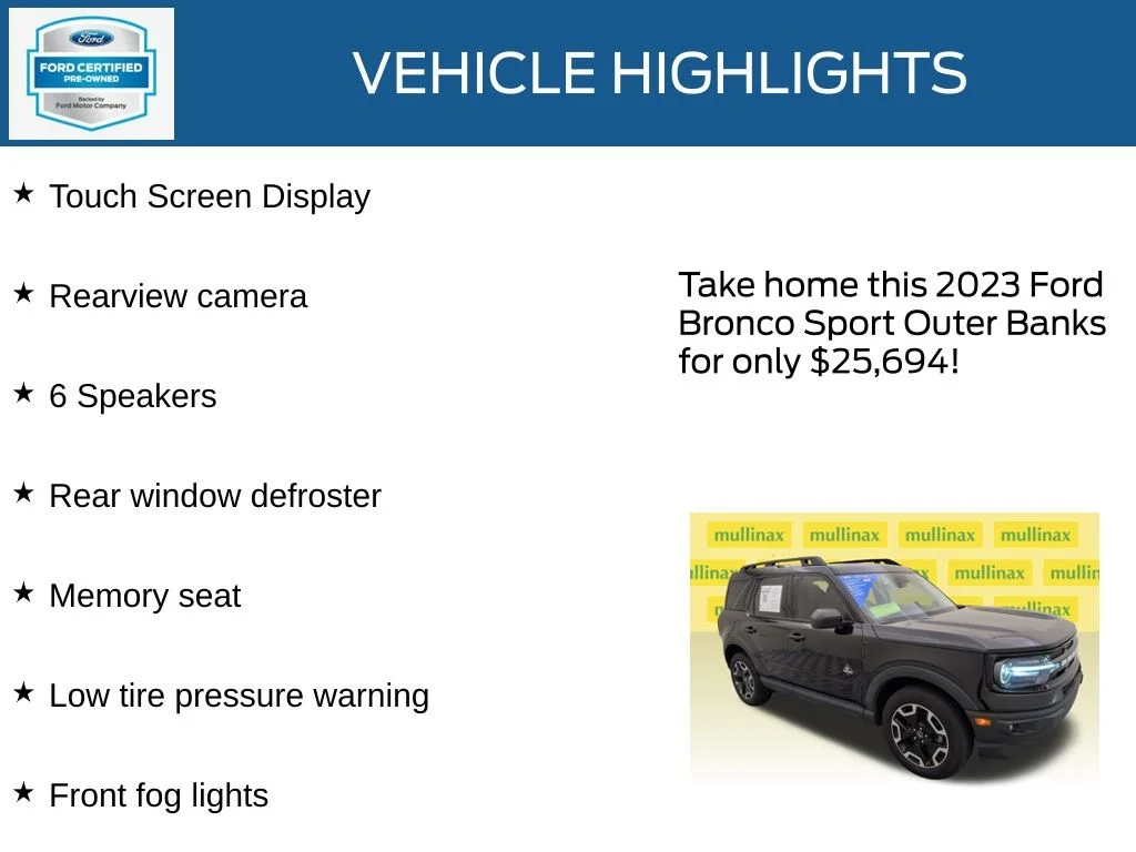 Certified Used 2023 Black Ford Outer Banks image 22