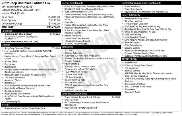 Used 2022  Jeep Latitude Lux image 1
