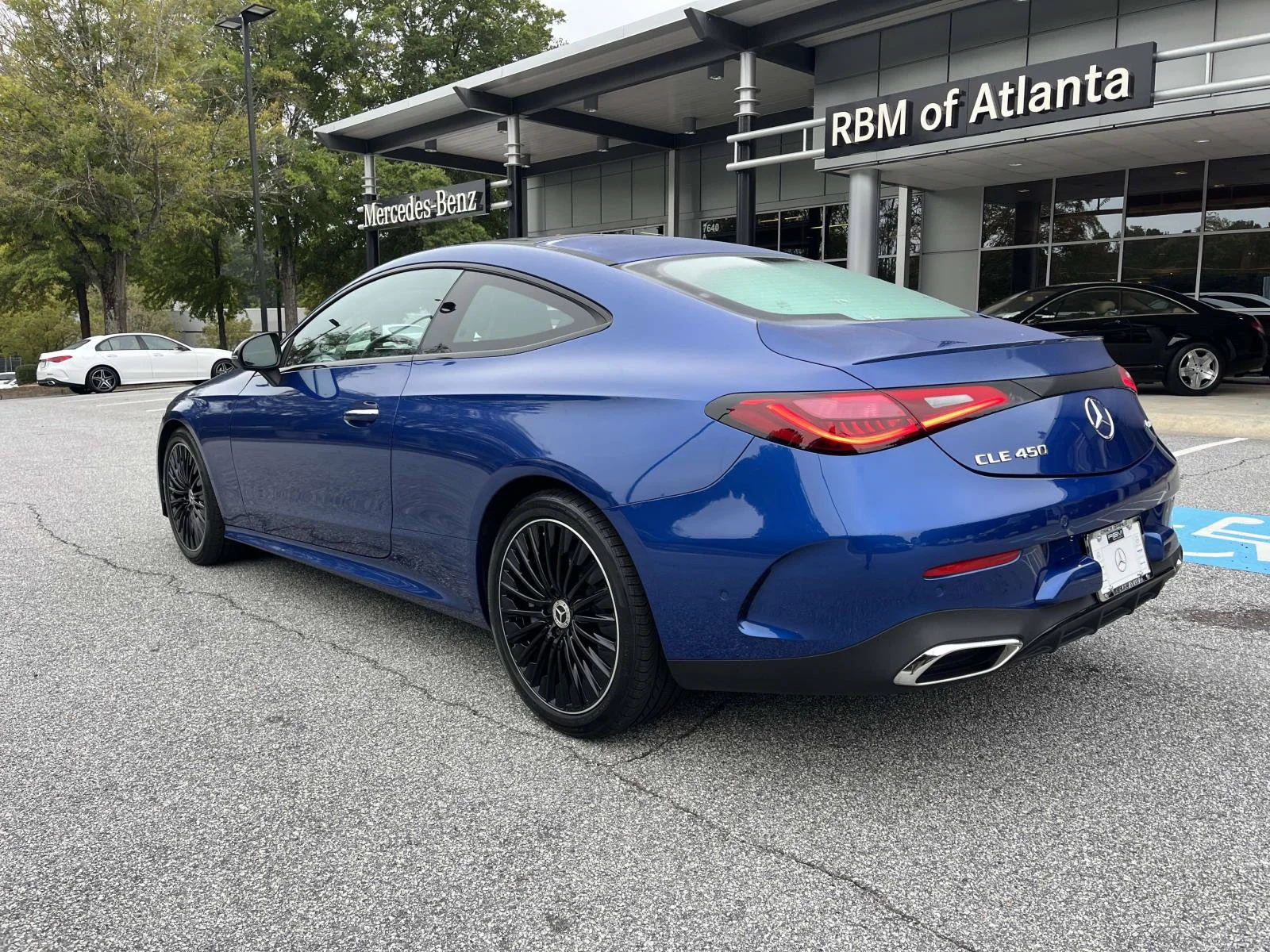 Certified Used 2025 Sterling Blue Metallic Mercedes-Benz CLE 450 4MATIC® Coupe image 13