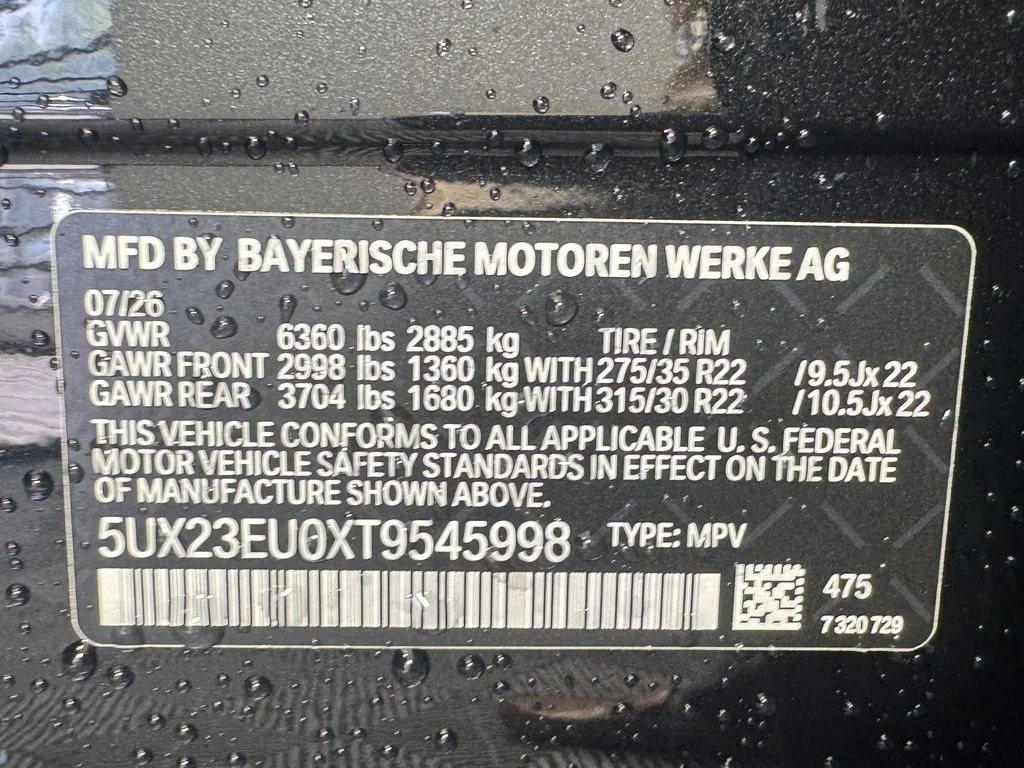 New 2026 Black Sapphire Metallic BMW xDrive40i image 20