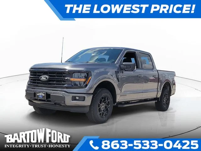 New 2026 Gray Metallic Ford XLT image 1