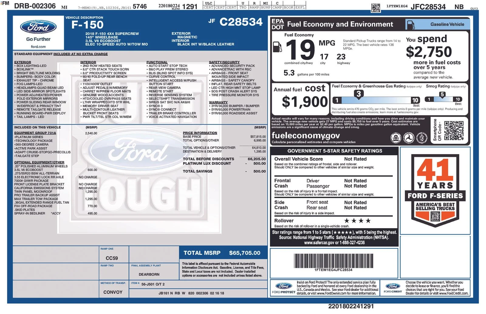 Used 2018 Gray Ford Platinum image 9