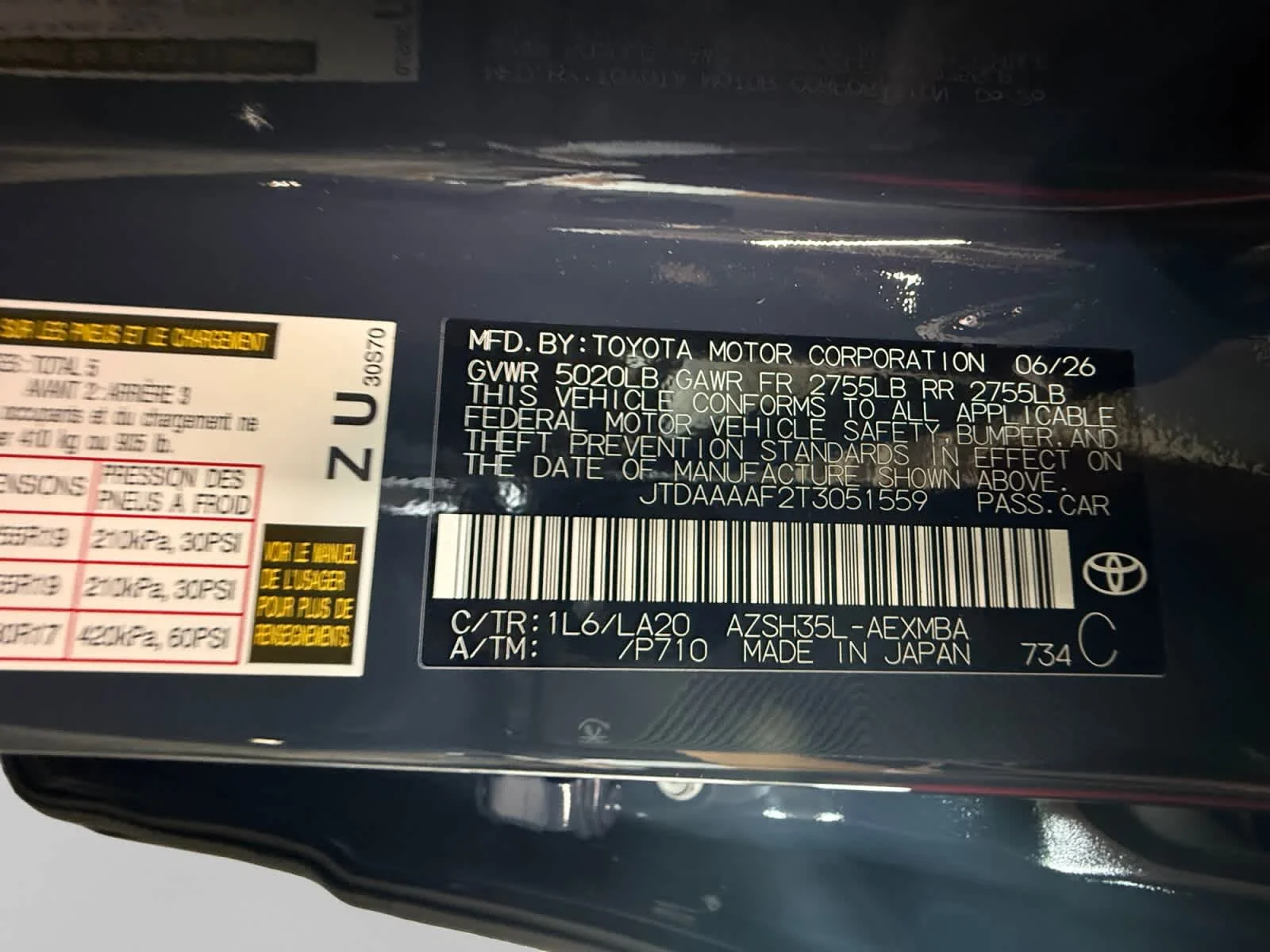 New 2026 Storm Cloud Toyota XLE image 25