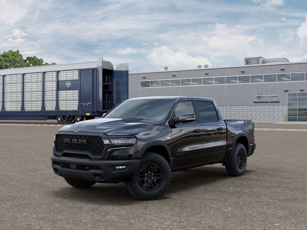 New 2026 Diamond Black Crystal Pearl-Coat Exterior Paint RAM Rebel image 2