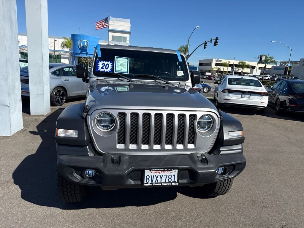 Used 2020 Billet Silver Metallic Jeep Unlimited Sport S image 9