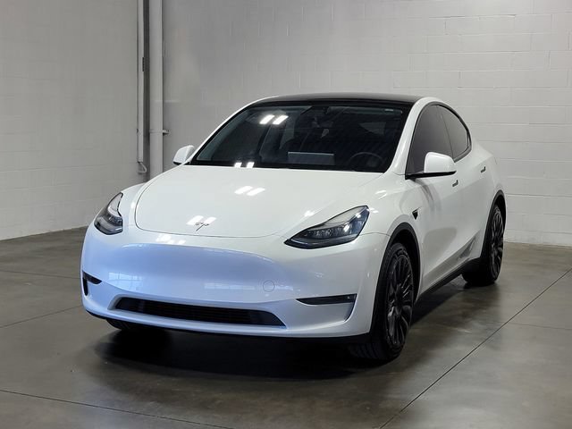 Used 2020 Tesla Model Y Long Range with VIN 5YJYGDEEXLF009093 for sale in Akron, OH