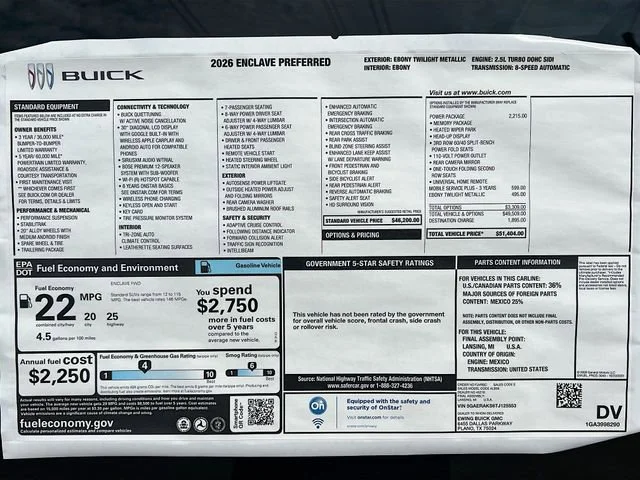 2026 Buick Enclave Preferred - Photo 21