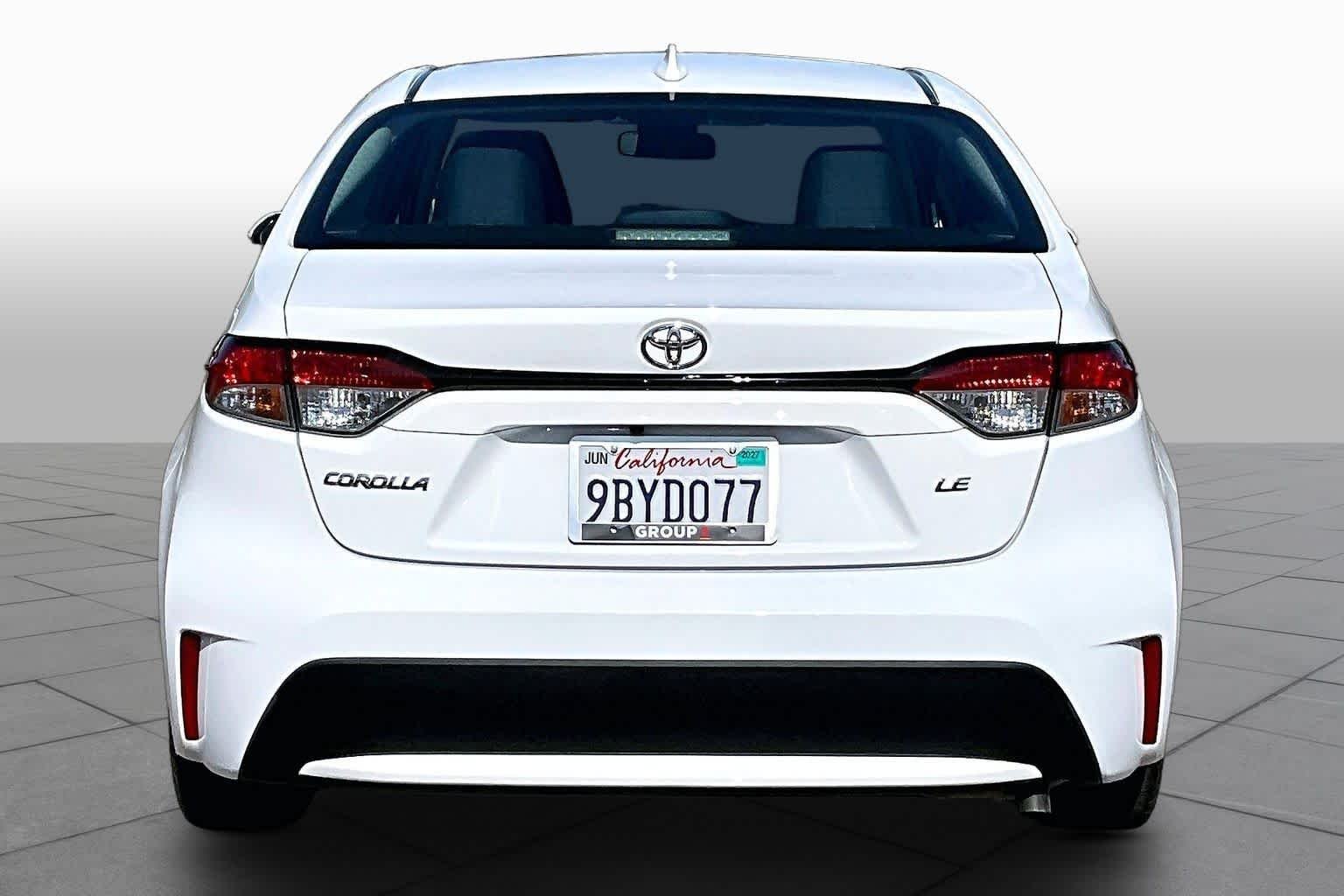 Certified Used 2021 Super White Toyota LE image 4