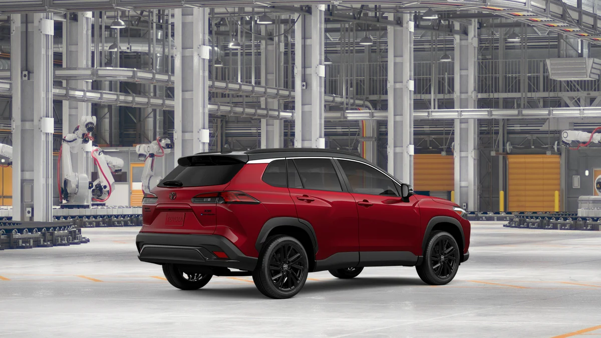 New 2026 Soul Red Crystal  with Jet Black roof Toyota Hybrid XSE image 18