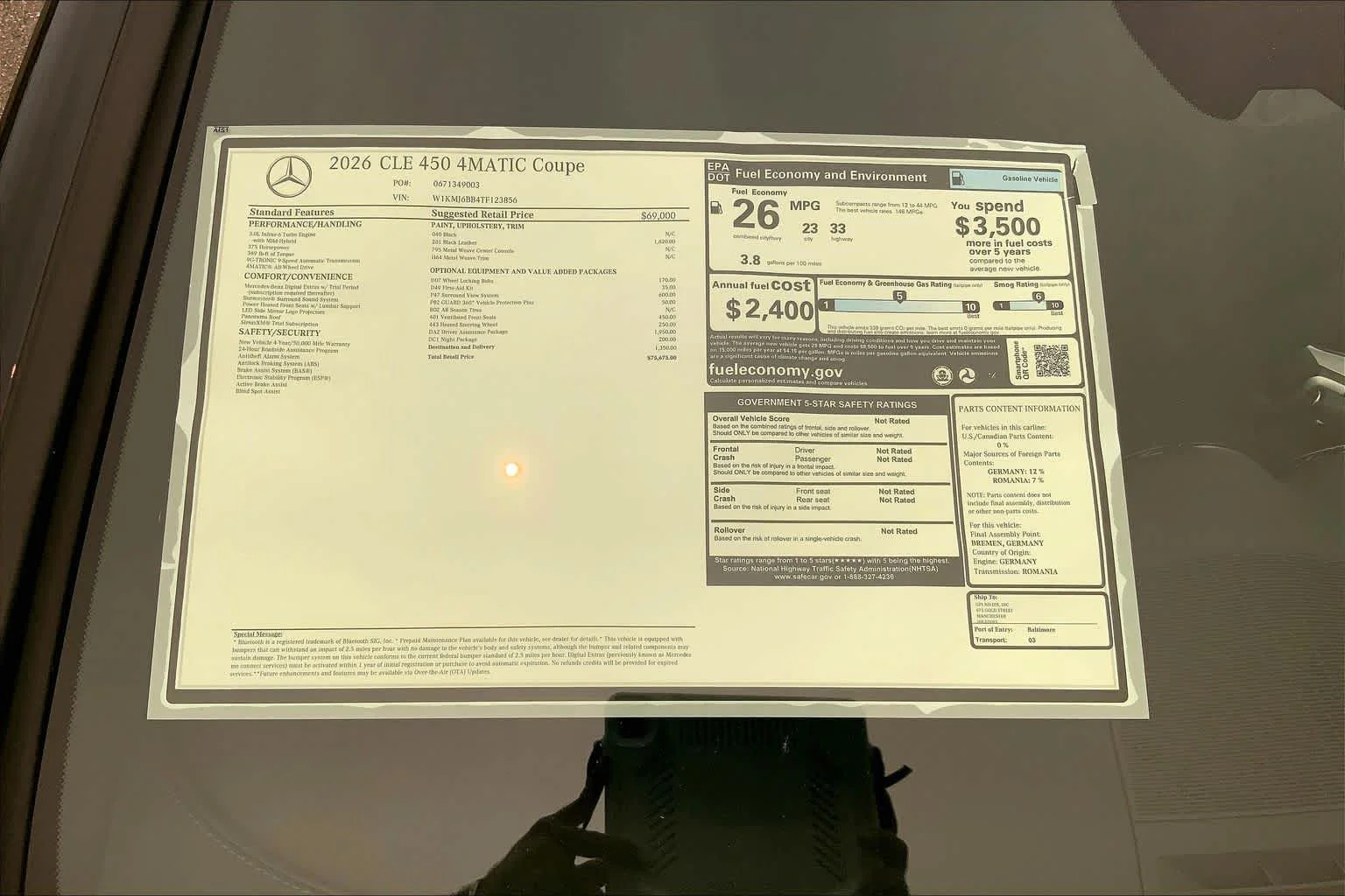 New 2026 Black Mercedes-Benz CLE 450 image 19