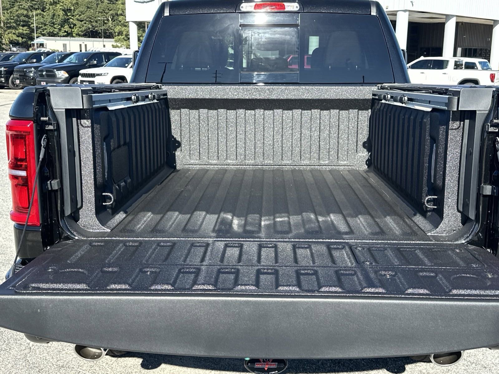 New 2025 Diamond Black Crystal Pearl-Coat Exterior Paint RAM Longhorn 4x4 Crew Cab 5