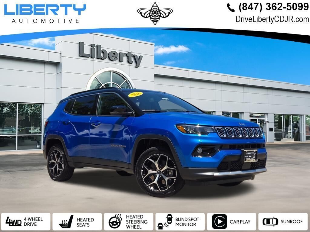 New 2026 Hydro Blue Pearl-Coat Exterior Paint Jeep Limited image 1