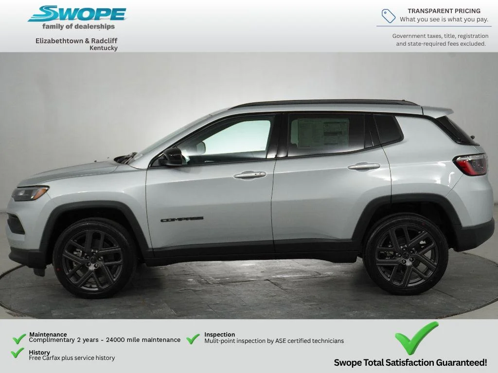 New 2026 Silver Zynith Metallic Clear-Coat Exterior Paint Jeep Latitude Altitude image 6