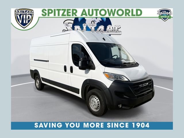 White 2025 RAM ProMaster 2500 Tradesman 159 High Roof Cargo Van FWD Van Front-Wheel Drive 9-Speed Automatic