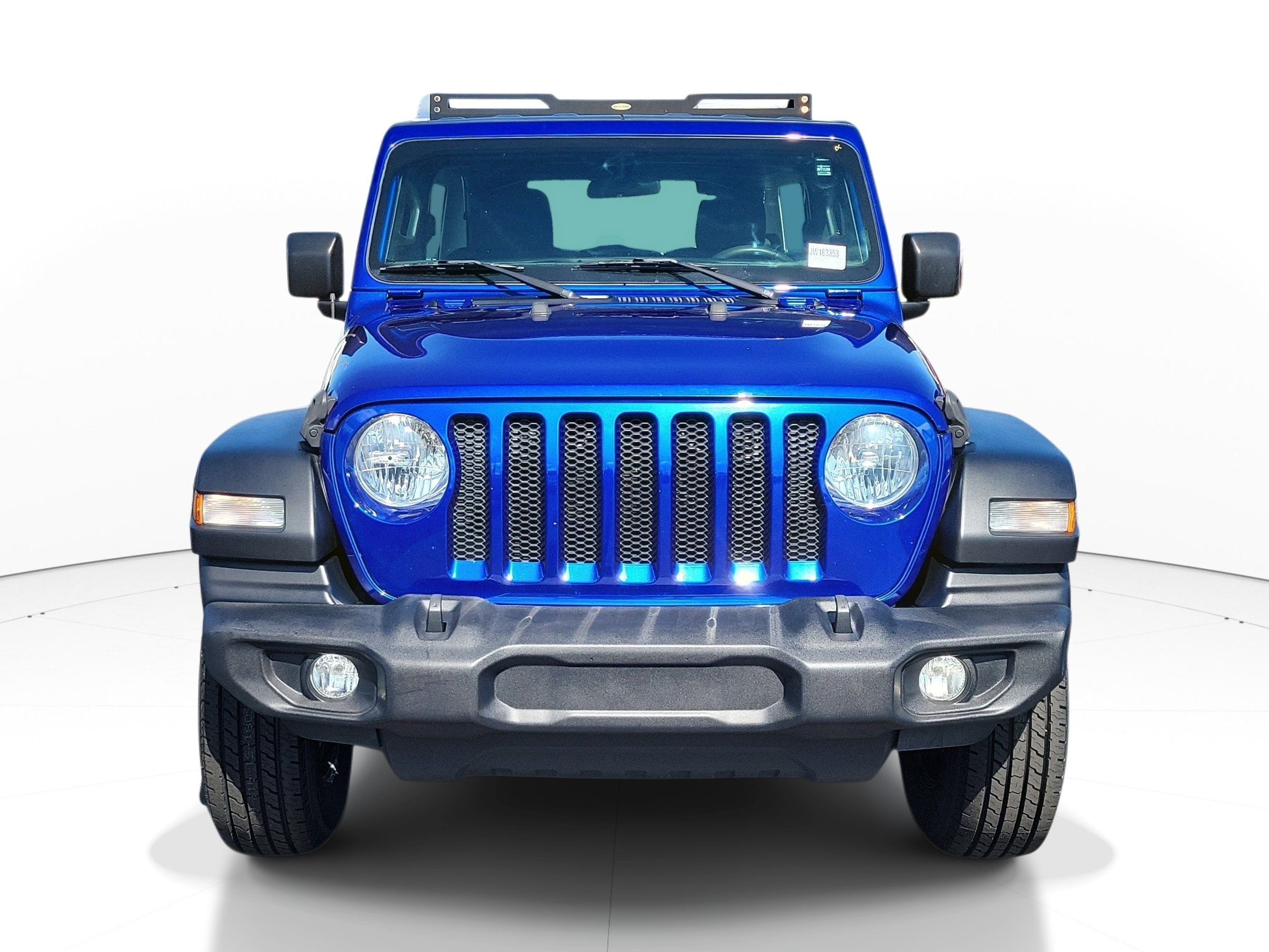 Used 2018 Ocean Blue Metallic Clearcoat Jeep Sport image 1