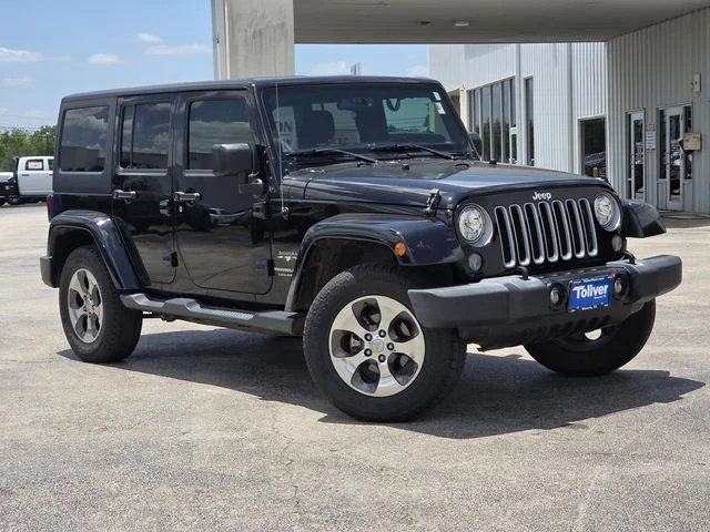Used 2018 Jeep Wrangler JK Unlimited Sahara with VIN 1C4BJWEG9JL826778 for sale in McAlester, OK